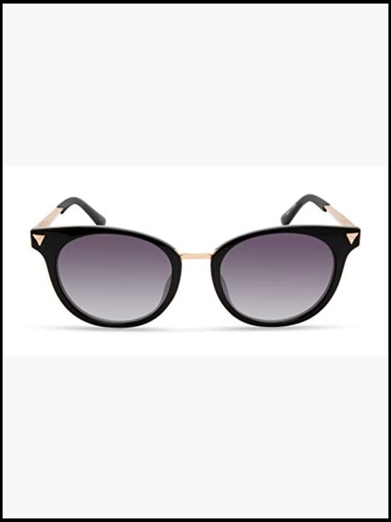 Round Sunglasses with Stud Accents and Metal Bridge main image 4